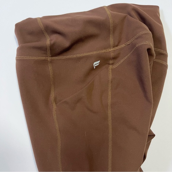 Fabletics Women's Chocolate Brown Leggings - Picture 3 of 5